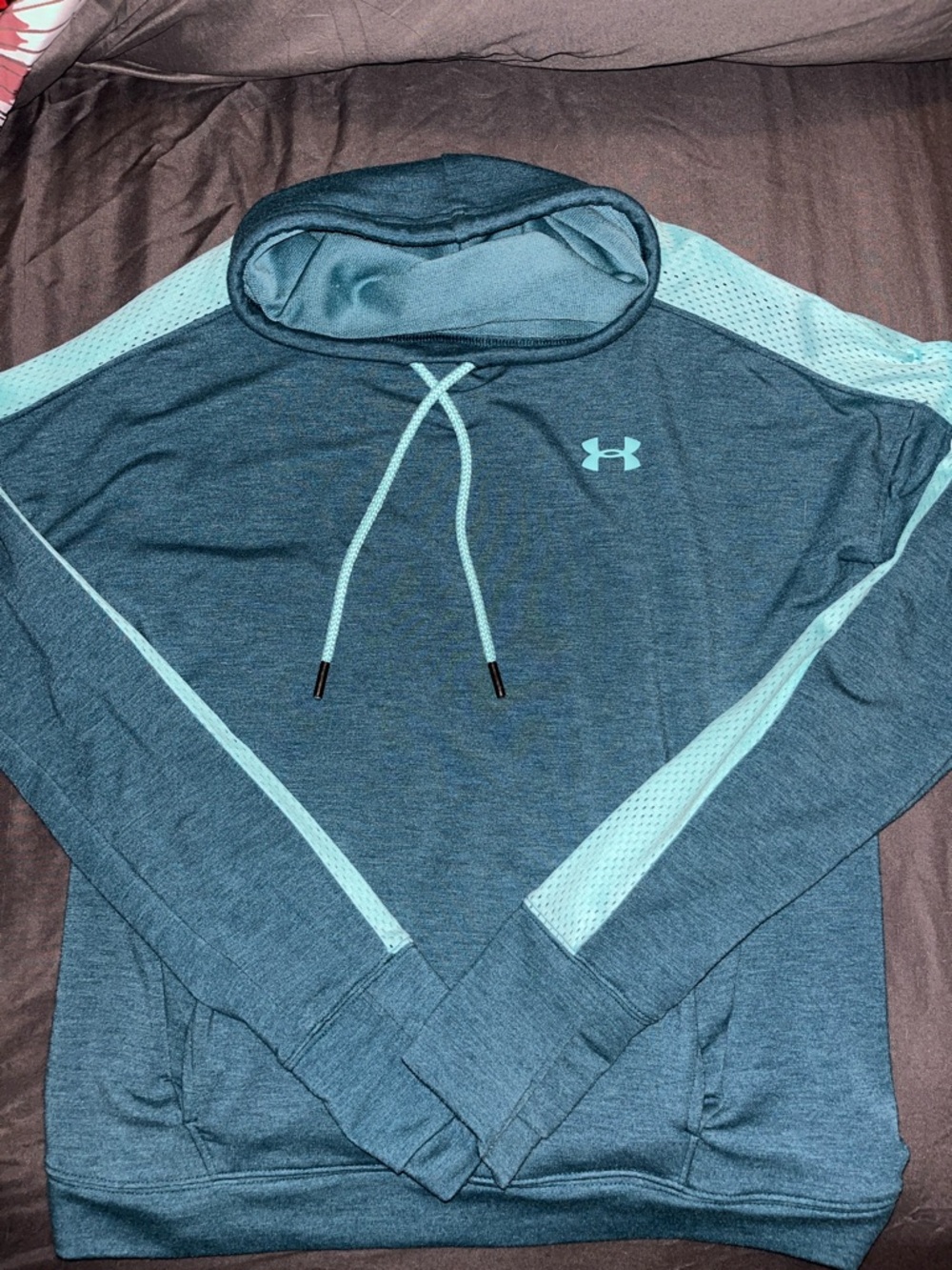 Under Armour Teal Hoodie with Light Teal Accents